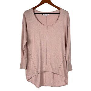 Jennifer Lopez Pink Sparkly 3/4 Sleeve Top Size Medium